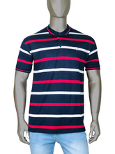 Red & White Stripes Polo
